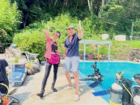 沖縄で活躍を目指す女性スノーケルガイド、800mスイムを乗り越えて見事合格！