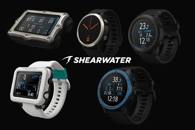 ダイブコンピューター SHEARWATERの魅力を機種別にご紹介